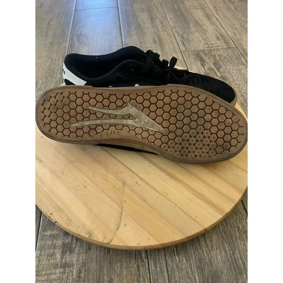 Lakai Men's Black Suede Cambridge Lace Up Skateboard Sneakers Size 10 - Picture 4 of 6